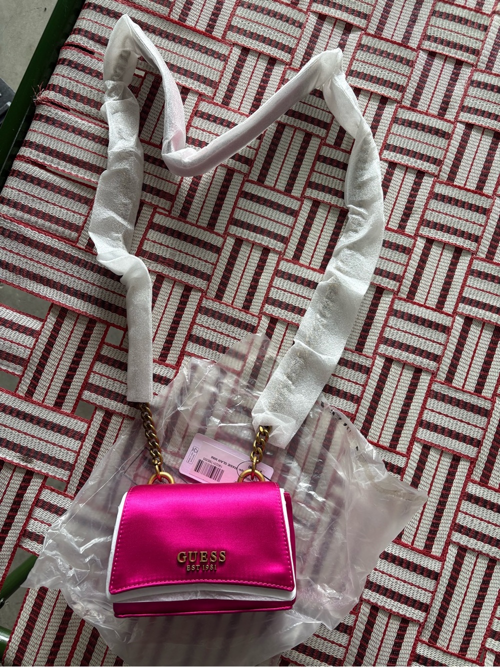 Brand new GUESS Hot Pink Mini Chain Crossbody